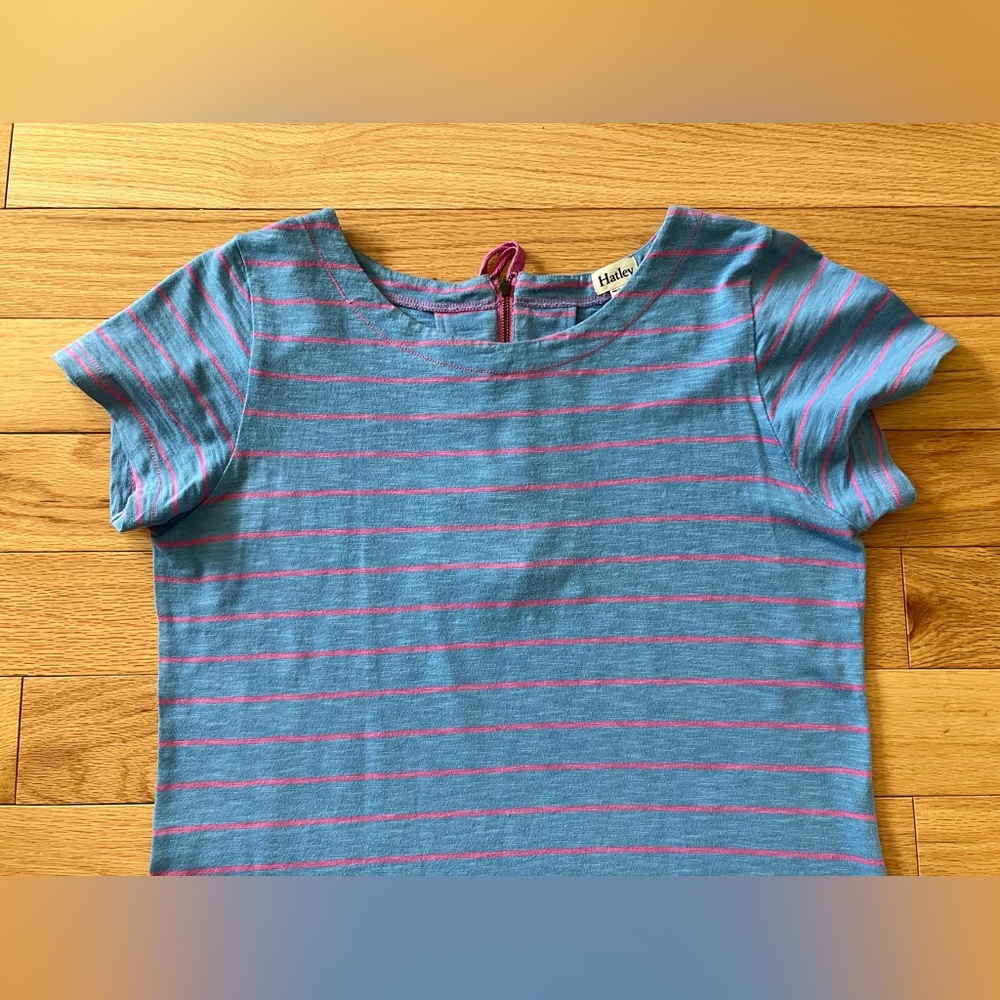 Hatley Blue and Pink Striped Sheath Dress Size L